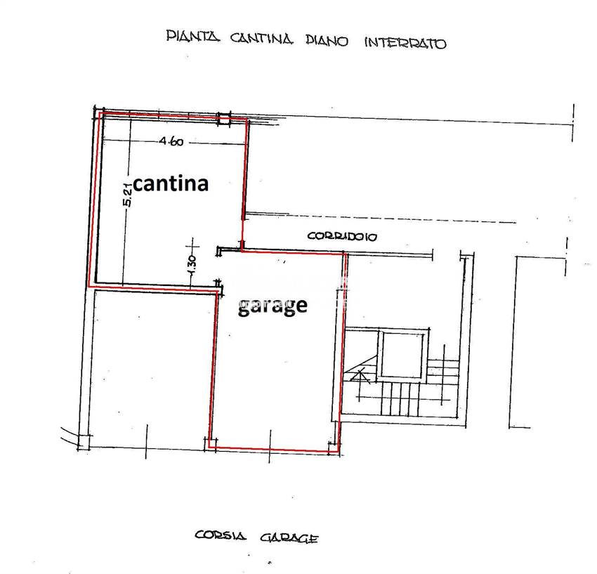 PLANIMETRIA GARAGE e CANTINA